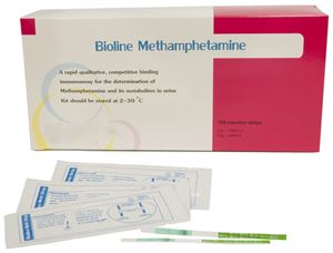 Picture of ชุดตรวจยาบ้าและยาไอซ์แบบจุ่ม (Bioline Methamphetamine Strip 100T)