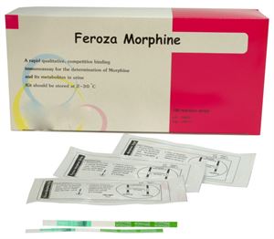 Picture of ชุดตรวจมอร์ฟีน,ฝิ่น,เฮโรอีน แบบจุ่ม (Feroza Morphine Strip 100T)